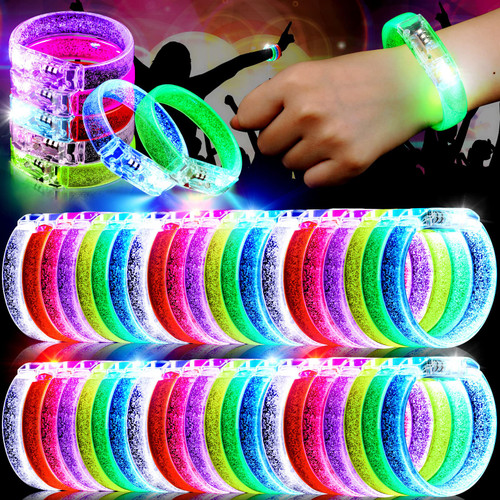 56 Packs LED Glow Sticks Bracelets, Christmas New Years Eve Party Supplie Glow in the Dark Light up Bracelets Toys Party Favors for Birthday Carnival Wedding New Years Eve Party Games Gifts 56 Packs LED Glow Sticks Bracelets, Christmas New Years Eve Party Supplie Glow in the Dark Light up Bracelets Toys Party Favors for Birthday Carnival Wedding New Years Eve Party Games Gifts