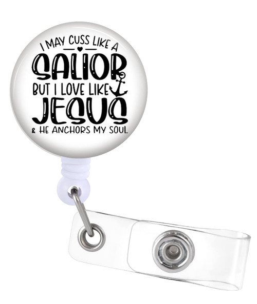 Badge Reels Holder Retractable with Alligator Clip for Nurse Nursing Doctor Teacher Student Name Tag Card Funny Fun Humorous Medical Office Work ID Clip