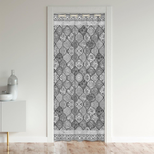 Erosebridal Bohemian Doorway Curtain Black White Grey Paisley Damask Blackout Curtain for Adults Exotic Boho Floral Door Curtain Farmhouse, Moroccan Patchwork Door Drape, 1 Panel, 34" W X 80" L Erosebridal Bohemian Doorway Curtain Black White Grey Paisley Damask Blackout Curtain for Adults Exotic Boho Floral Door Curtain Farmhouse, Moroccan Patchwork Door Drape, 1 Panel, 34" W X 80" L