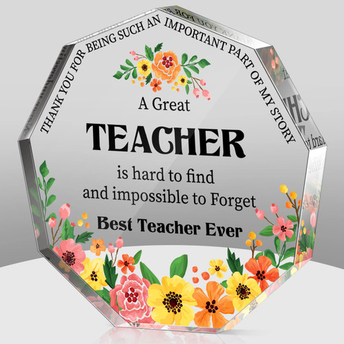 Teacher Gifts for Women Teacher Thank You Gifts Teacher Appreciation Gift Best Teacher Gift from Student Teacher Retirement Gifts Teacher Office Desk Decor Paperweight Keepsake (Nonagon Flowers) Teacher Gifts for Women Teacher Thank You Gifts Teacher Appreciation Gift Best Teacher Gift from Student Teacher Retirement Gifts Teacher Office Desk Decor Paperweight Keepsake (Nonagon Flowers)