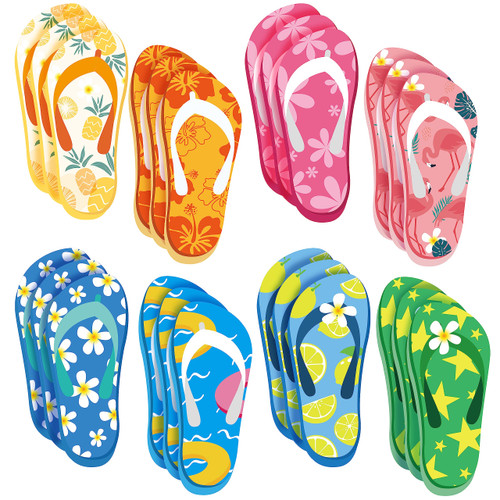 Flip Flop Fruit Sticky Notes Summer Fridge Sticky Notepad Cute Adhesive Memo Note Pads Hawaiian Luau Beach Party for School Classroom Office Supplies Summer Party Favors (24)