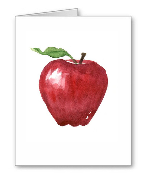 DJ Rogers Fine Art Apple - Set of 10 Note Cards With Envelopes