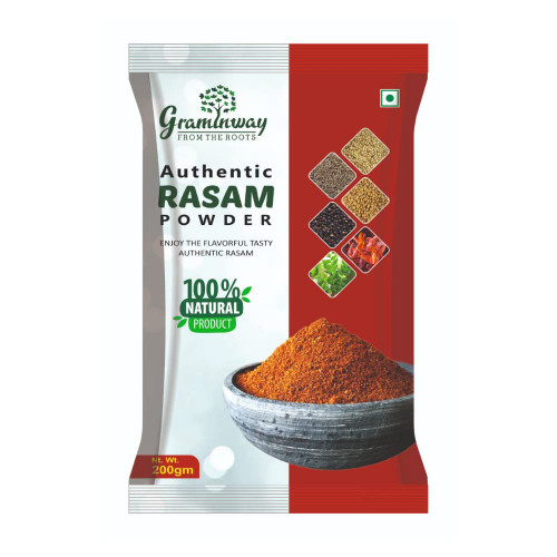 Graminway Rasam Powder, Organic Homemade Indian Powdered Spices for Healthy Cooking (200 gm) (Pack of 1) Graminway Rasam Powder, Organic Homemade Indian Powdered Spices for Healthy Cooking (200 gm) (Pack of 1)