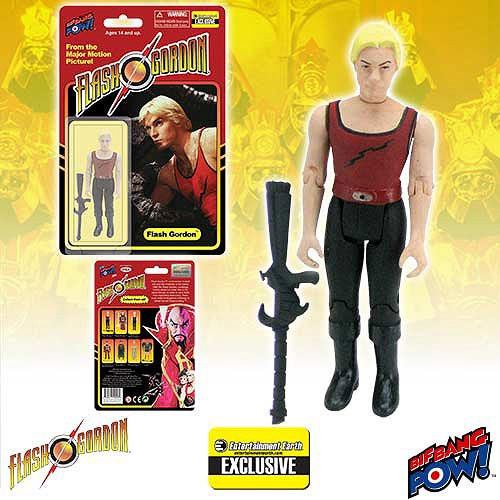 Bif Bang Pow! Flash Gordon Flash in Red Tank Shirt with Black Lightning Bolt 3 3/4-Inch Action Figure