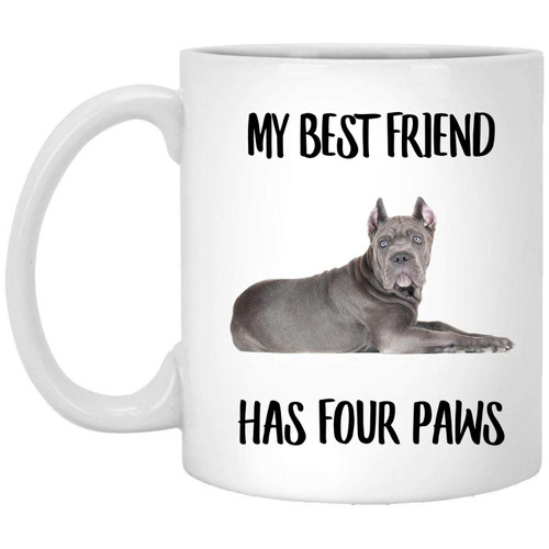 Lovesout Funny Cane Corso Grey My 4 Legs Best Friend Christmas 2023 Gifts Coffee Mug White 11 Oz