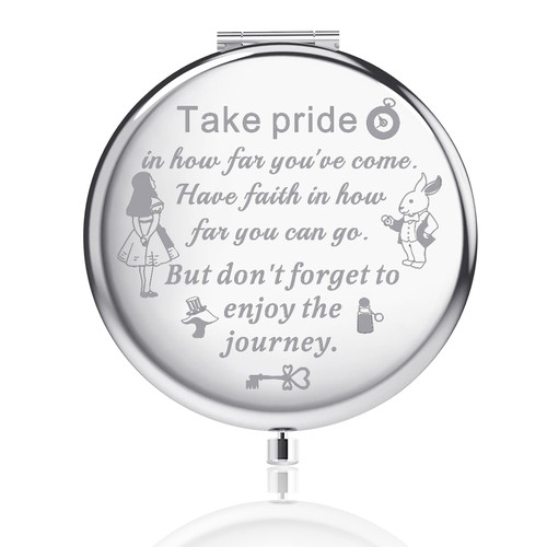 FUSTMW Alice Gifts Alice and Wonderland Mirror Gifts Alice Compact Mirror Inspired Gifts Friendship Gifts Alices White Rabbit Gifts (Wrought Iron) FUSTMW Alice Gifts Alice and Wonderland Mirror Gifts Alice Compact Mirror Inspired Gifts Friendship Gifts Alices White Rabbit Gifts (Wrought Iron)