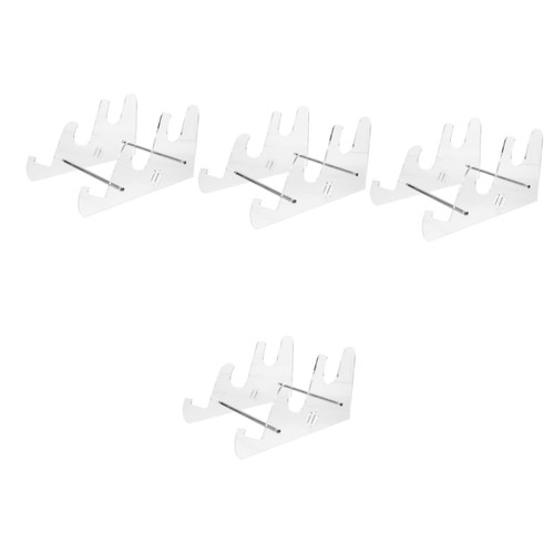 ERINGOGO 4pcs 3 Keyboard Tray Bracket Clear Stand Desk Tray Computer Stand Mechanical Keyboard Holder Keyboard Holder for Desk Keyboard Display Acrylic Metal Increased Transparent