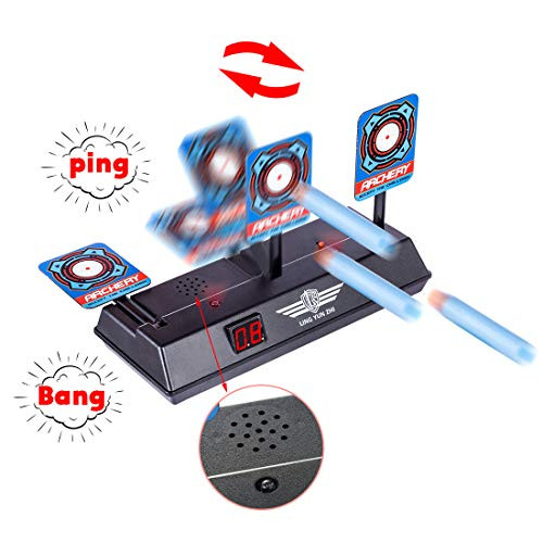 Yamix Auto Reset Electric Shooting Target Scoring Target Soft Bullet Target for nerf Blasters