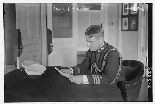 HistoricalFindings Photo: Com'r F.B. Upham,Military Personnel,Officers,Uniforms,desks,Hats,Offices,Private