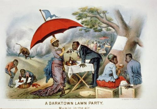 HistoricalFindings Photo: Darktown Comics,Darktown Lawn Party,Music in The Air,African Americans,1888