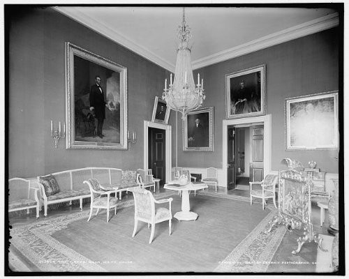 HistoricalFindings Photo: Green Room,Tables,parlors,Official residences,White House,Washington DC,c1904