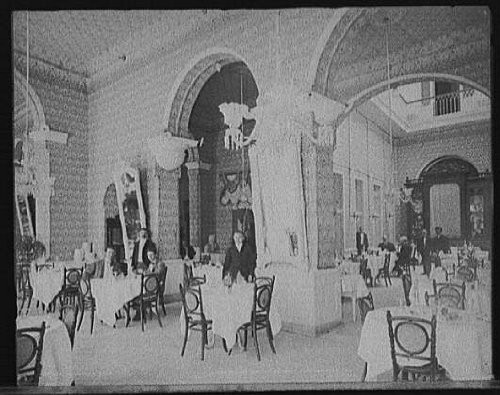 HistoricalFindings Photo: Havana Cafe,Restaurants,interiors,Tables,Cuba,Detroit Publishing Company,c1904
