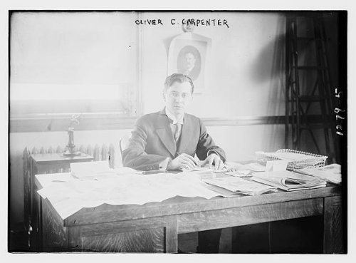 HistoricalFindings Photo: Oliver C. Carpenter,Seated Behind Desk,Papers