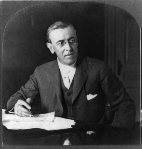 HistoricalFindings Photo: President Woodrow Wilson at his Desk,Washington,DC,American Politician,c1914