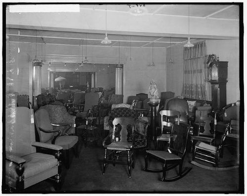 HistoricalFindings Photo: Pringle Furniture Company Showroom,Chairs,interiors,Detroit,Michigan,MI,1910