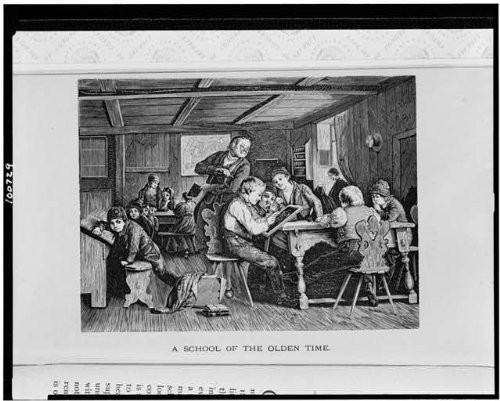 HistoricalFindings Photo: School,Olden time,classrooms,one Room,Schoolhouse,Students,Teacher,desks,1873