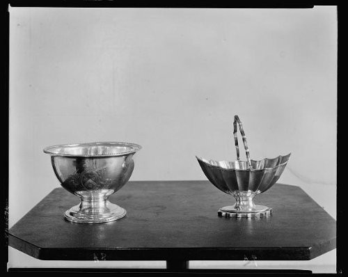 HistoricalFindings Photo: Shirley Plantation,Tableware,Vessels,Bowls,VA,Virginia,Architecture,South,1932 1