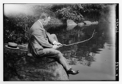 HistoricalFindings Photo: Silver,Outdoors,Rocks,Water Bodies,Pools,Suits,Hats,Sticks,Men,Bain News Service