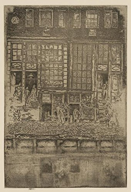 HistoricalFindings Photo: The Embroidered Curtain,c1800,James McNeill Whistler