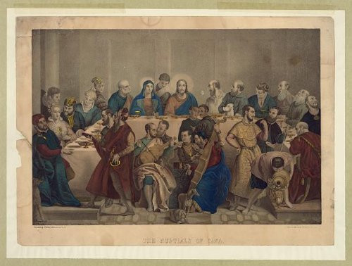 HistoricalFindings Photo: The Nuptials of Cana,Biblical,Religion,Men Gathered Around Table