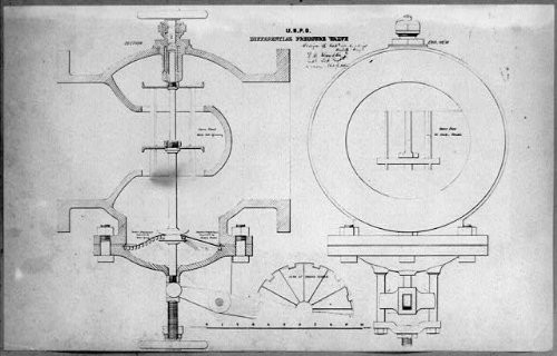 HistoricalFindings Photo: U.S.P.O,U.S. Post Office Differential Pressure Valve,1852-1860