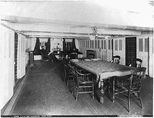 HistoricalFindings Photo: U.S.S. New Hampshire,Ward Room,Marine,Ships,Navy,c1898,Table HistoricalFindings Photo: U.S.S. New Hampshire,Ward Room,Marine,Ships,Navy,c1898,Table