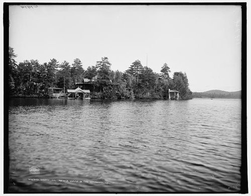 HistoricalFindings Photo: Whitelaw Reid's Camp Wild Air,Private,Adirondacks Mountains,New York,NY,c1903