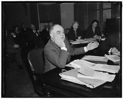 HistoricalFindings Photo: WW Alexander,Committee Considering,Jones-Bankhead Farm Tenancy Bill,Desk,1937