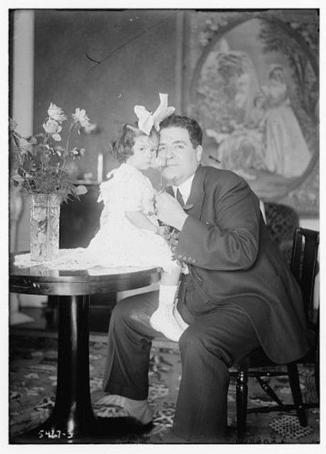 HistoricalFindings Photo: Zanelli,Men,Children,Girls,Tables,Flowers,vases,Group Portrait,Bain News Service