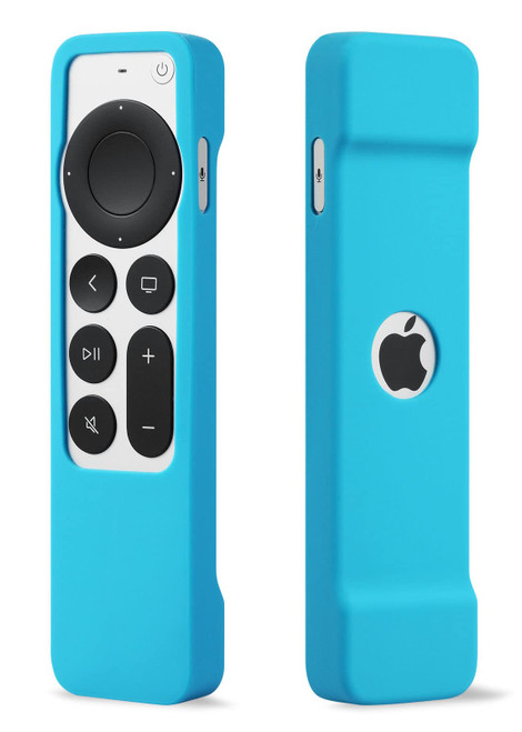 Remote Case for Apple TV 4K Siri Remote 2021 2022 - Auswaur Silicone Protective Remote Cover Case Compatible with Apple TV 4K / HD Siri Remote 2021 2022 Controller (2nd Gen/3rd Gen) - Blue
