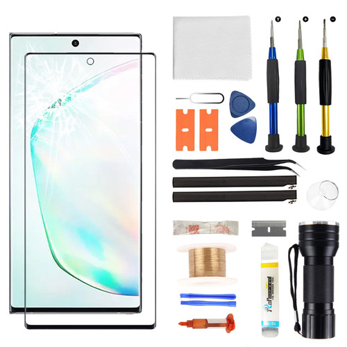 Zgxhga for Samsung Galaxy Note10 Screen Replacement,Replacement Screen for Galaxy Note10 Series 6.3 inch,Glass Replacement Kit with Repair Tools,Waterproof Adhesive(NO OLED & Touch Digitizer)