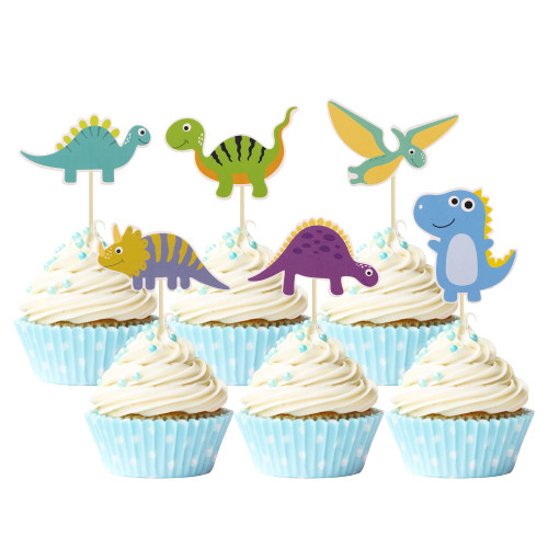 Gyufise 36Pcs Assembled Dinosaur Cupcake Toppers Baby Dinosaur Cupcake Picks Dino Theme Baby Shower Kids Birthday Party Cake Decorations Supplies Gyufise 36Pcs Assembled Dinosaur Cupcake Toppers Baby Dinosaur Cupcake Picks Dino Theme Baby Shower Kids Birthday Party Cake Decorations Supplies