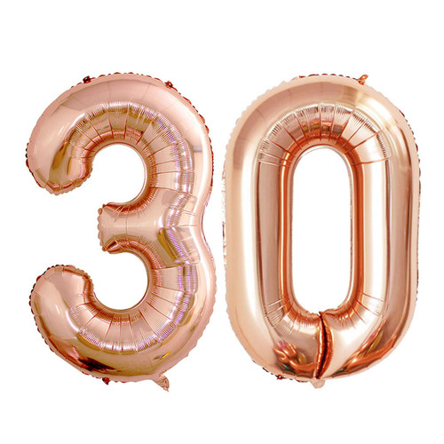 GOER 42 Inch Champagne Gold Number 30 Balloons,Jumbo Foil Helium Balloons for 30th Birthday Party Decorations and Anniversary Event GOER 42 Inch Champagne Gold Number 30 Balloons,Jumbo Foil Helium Balloons for 30th Birthday Party Decorations and Anniversary Event