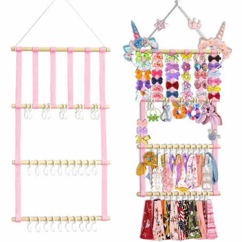 Headband Holder Bow Holder for Girls Hair Bows, Bow Organizer for Baby Girl, Headbands Hair Accessories Organizer Storage, Baby Bow Holder Organizer Bow Hanger Wall Room Decor for Toddler Girls Pink Headband Holder Bow Holder for Girls Hair Bows, Bow Organizer for Baby Girl, Headbands Hair Accessories Organizer Storage, Baby Bow Holder Organizer Bow Hanger Wall Room Decor for Toddler Girls Pink
