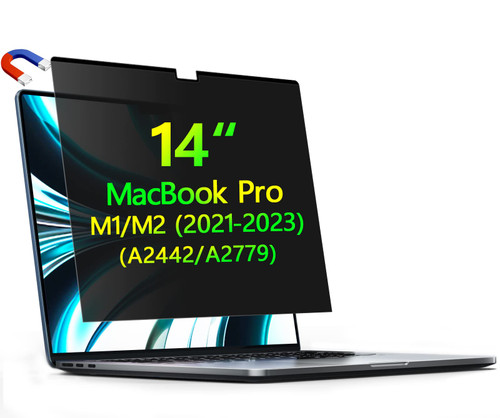 YEAHTU MacBook Pro 14 Inch Privacy Screen Protector,Magnetic Privacy Screen MacBook Pro 14 Inch M1/M2 Chip 2021-2023 Model A2442/A2779,Removable Laptop Privacy Screen Filter and Anti-Glare Protector YEAHTU MacBook Pro 14 Inch Privacy Screen Protector,Magnetic Privacy Screen MacBook Pro 14 Inch M1/M2 Chip 2021-2023 Model A2442/A2779,Removable Laptop Privacy Screen Filter and Anti-Glare Protector