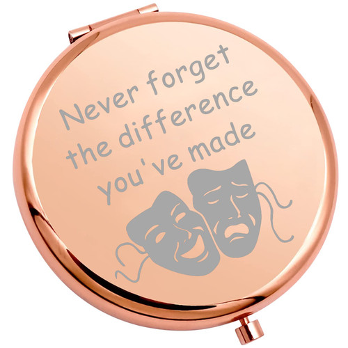 MYOSPARK Theatre Drama Gift Theatre Girl Compact Makeup Mirror Gift Drama Student Graduation Gift Never Forget The Difference You've Made (Theatre RG-Mirror) MYOSPARK Theatre Drama Gift Theatre Girl Compact Makeup Mirror Gift Drama Student Graduation Gift Never Forget The Difference You've Made (Theatre RG-Mirror)