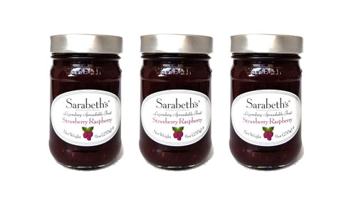 Sarabeth's Legendary Strawberry Raspberry Preserves (9 oz Pack of 3)