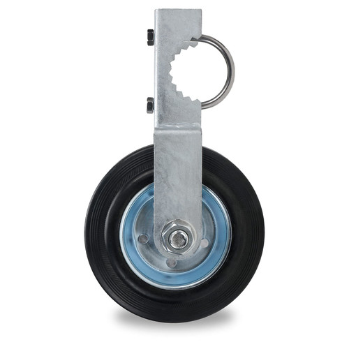 Gate Helper Wheel with 1-5/8" Thru 2" Gate Frames, 6" Gate Wheel Gate Support Wheel for Chain Link Fence Swing Gate