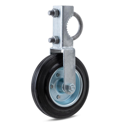 Gate Wheels for Metal Tube Gate, VIVIDA 6" Gate Wheel Gate Support Wheel with 1-5/8" Thru 2" Gate Frames, Heavy Duty Gate Helper Wheel for Chain Link Fence Swing Gate, 1 PCS
