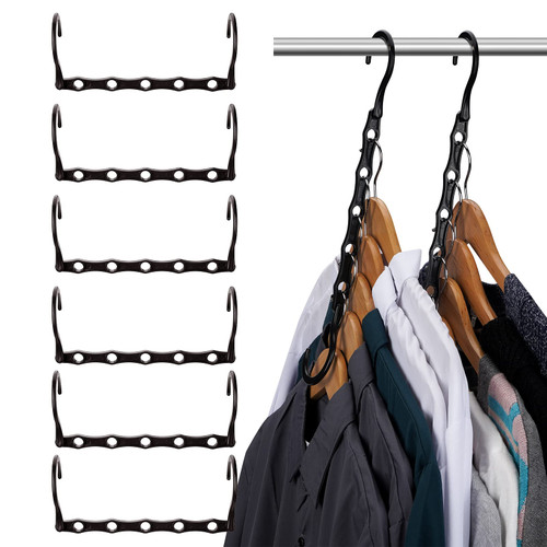 Ulimart 10 Pack Space Saving Hangers,Plastic Multi Hanger Magic Hanger Closet Space Savers?Closet Organizers for Clothes,College Dorm Room Essentials