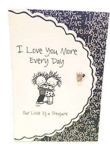 Children of the Inner Light Greeting Card with Charm - I Love You More Every Day