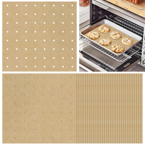 120PCS Parchment Baking Paper for Air Fryer Toaster Oven 12 x 13 Air Fryer Oven Liners Disposable Air Fryer Parchment Paper Liners for Toaster Oven,Air Fryer Accessories for Cuisinart