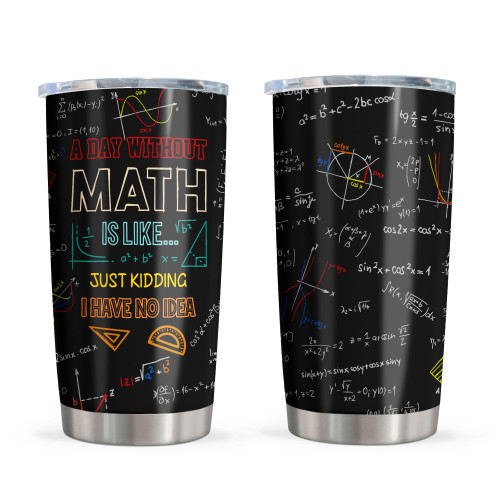 Math Teacher Gift, Best Math Gifts, Math Teacher Appreciation Gifts, Math Lovers Gifts for Adult/Kid, Math Gift for Women/Men, I Love Math Gift Ideas, Gifts for Math Lovers/Students/Nerds Tumbler 20OZ