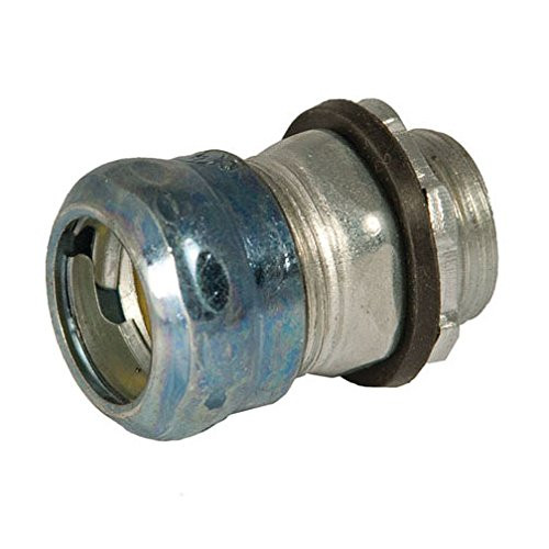 Hubbell-Raco 2902RTB5 Connector, Raintight Compression, EMT, Steel, Uninsulated, 1/2-Inch, 5-Pack