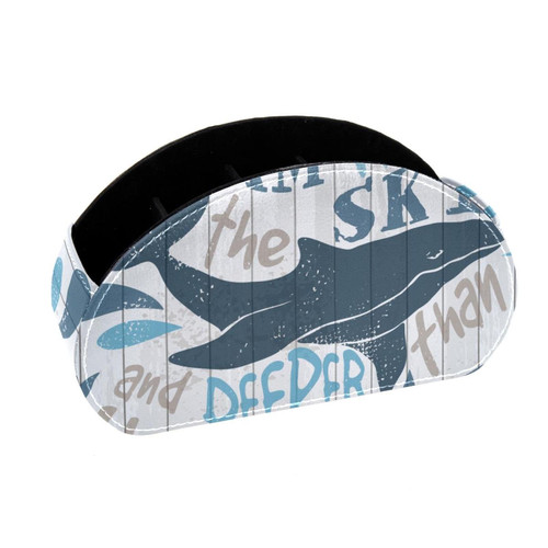 Lyetny Desktop Pen & Pencil Storage Cups Whale On Wood Board Dream Higher Than The Sky And Deeper Than The Ocean Pen Organizer Makeup Brush Holders Pencil Cup for Office College Home