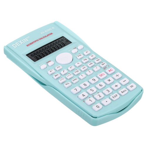 PATIKIL Scientific Calculator, 2-Line Standard Engineering Calculator 12 Digit LCD Display Math Calculator for Office Business Study, Green
