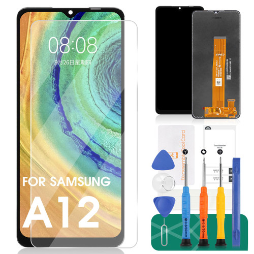 for Samsung Galaxy A12 Screen Replacement for Samsung A12 LCD Screen Replacement A125 LCD Display A125F Touch Digitizer with SM-A125F/DS,SM-A125M,SM-A125U Assembly Repair Parts Kits(Black No Frame) for Samsung Galaxy A12 Screen Replacement for Samsung A12 LCD Screen Replacement A125 LCD Display A125F Touch Digitizer with SM-A125F/DS,SM-A125M,SM-A125U Assembly Repair Parts Kits(Black No Frame)