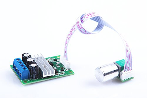 KNACRO PWM DC Motor Speed Controller 6V/12V/24V/28V 3A 80W Adjustable Variable Speed Switch DC Motor Driver With Wire Harness 1203BKW Upgraded