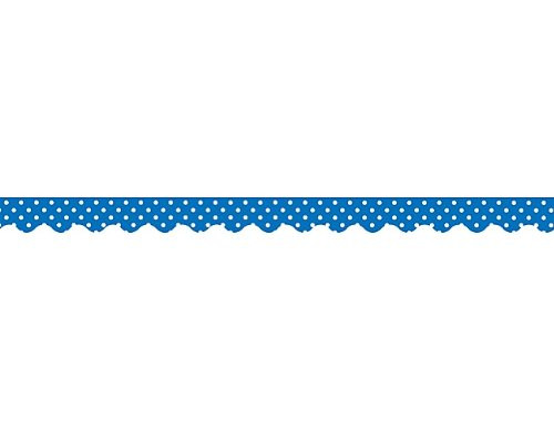 Teacher Created Resources Blue Mini Polka Dots Border Trim, Blue (4666)
