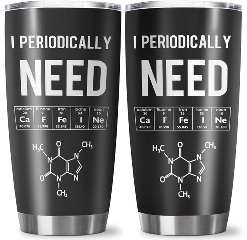 Noxulie Chemistry Gifts Tumbler 20oz - Science Teacher Gifts - Biology Gift - Gifts For Science Lovers - Chemistry Teacher Gifts - Birthday Gifts For Nerds - Nerd Gifts For Men - Fun Chemistry Mug